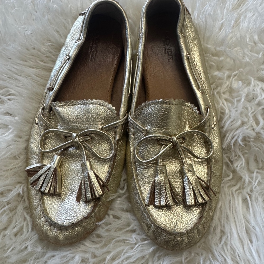 Coach Gold Women's Loafers